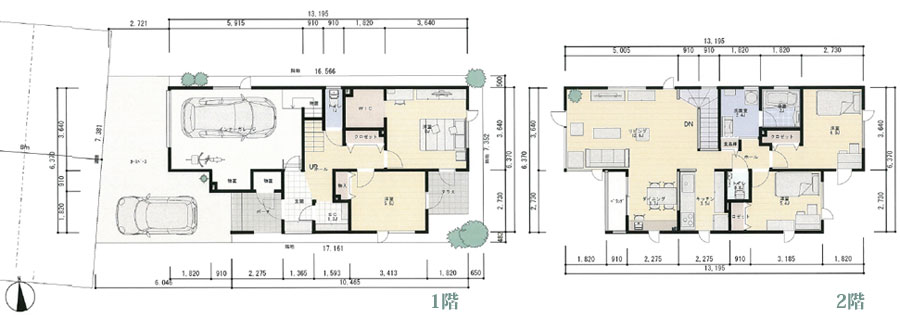 プライムタウン平岸ヒルズB棟の間取り図